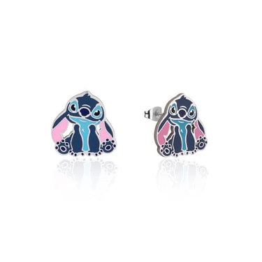 Techzone Geelong ECC Disney Lilo and Stitch Droopy Ears Enamel Stud Earrings